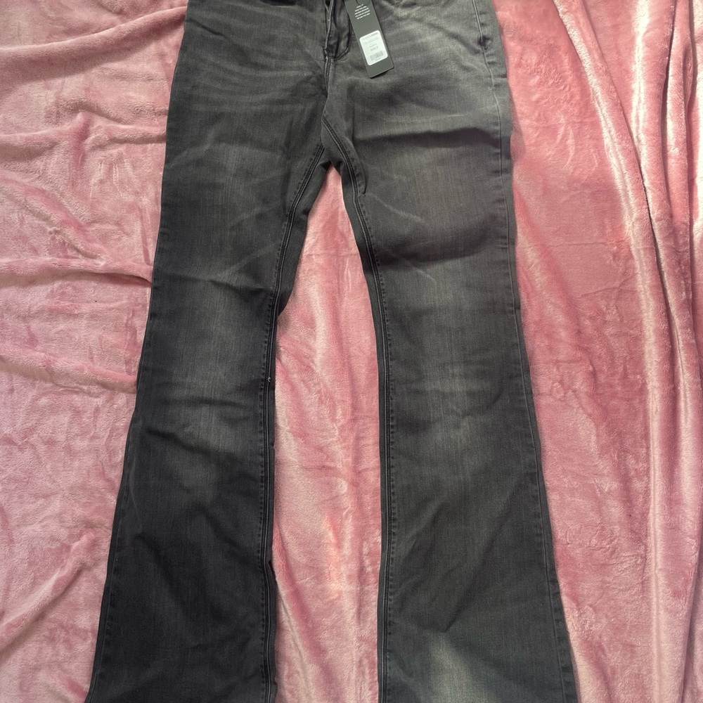 Fashion Nova Charcoal Flare Jeans